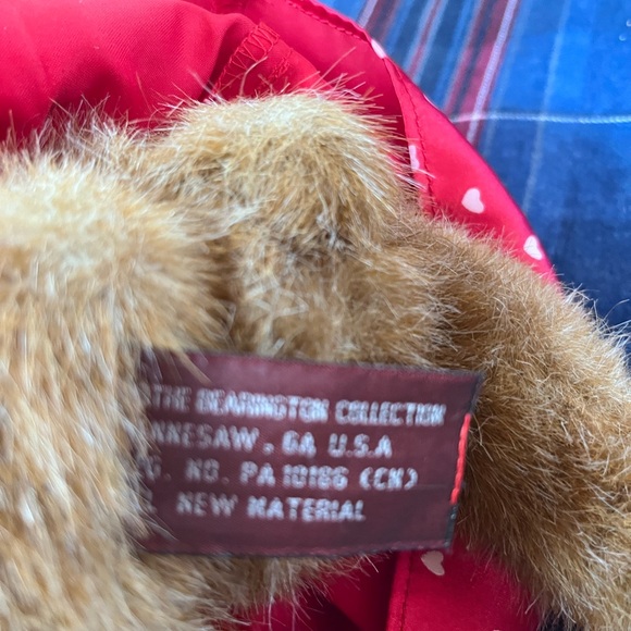 Sweetie Pie Teddy Bear with Red and White Dress - Picture 8 of 8